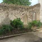 wbcGardenJune2011_01 Garden area to the left of the church entrance.